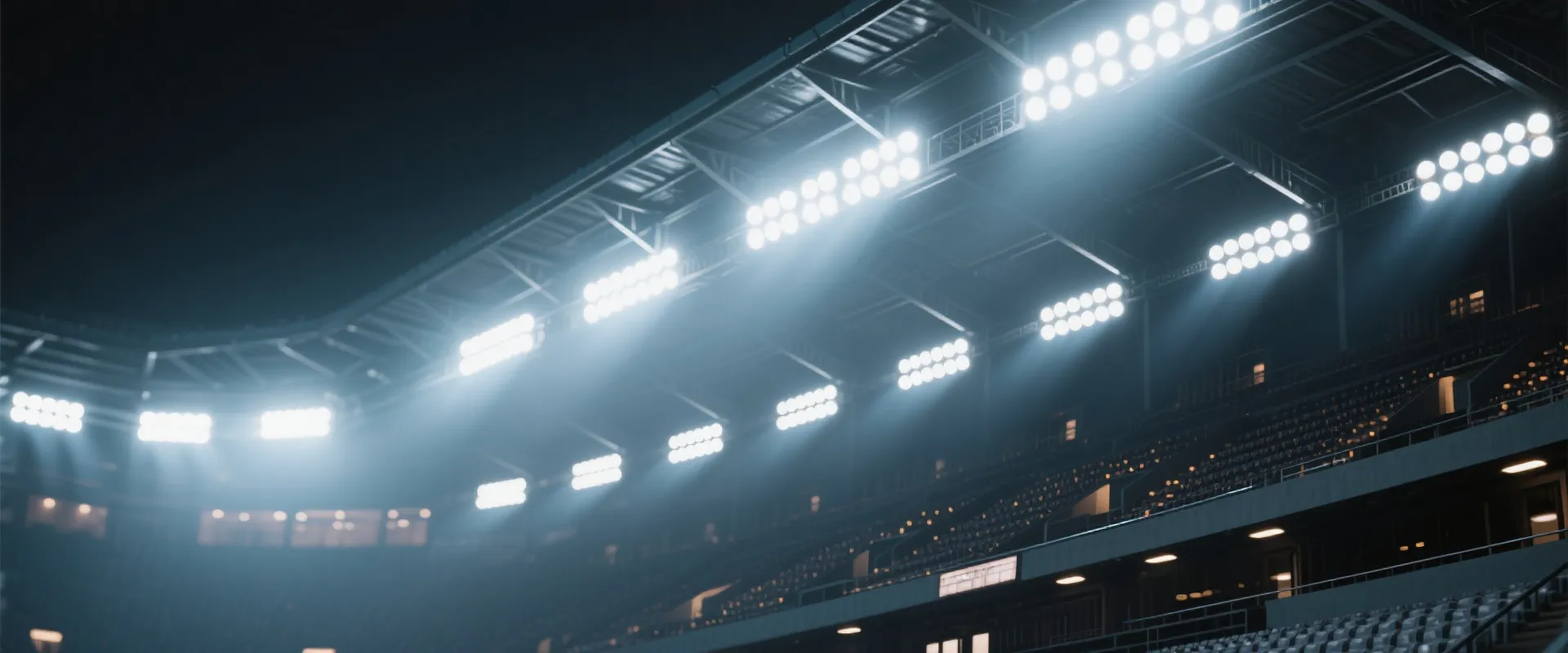 体育竞技场抽象光影